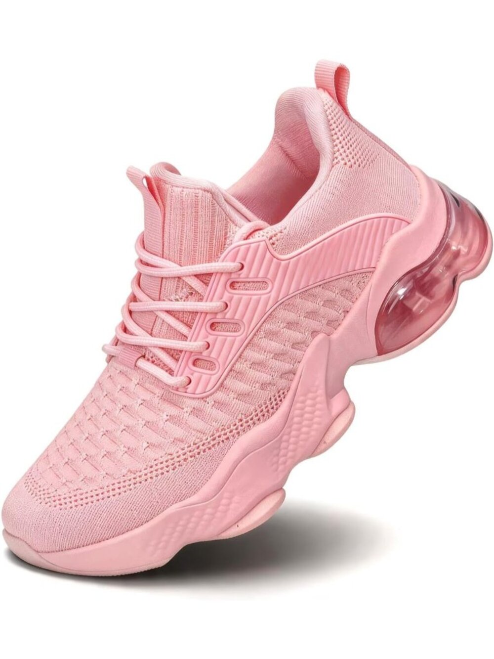 Women's Pink Comfortable Slip On Athletic Tennis Sneakers Comfortable Shoes